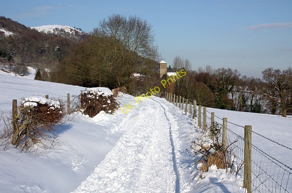 Photo 6"x4" Lane to Little Malvern in the snow Little Malvern c2010