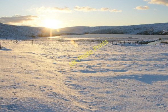 Photo 6"x4" Sunshine and snow, Burrafirth Burrafirth c2010
