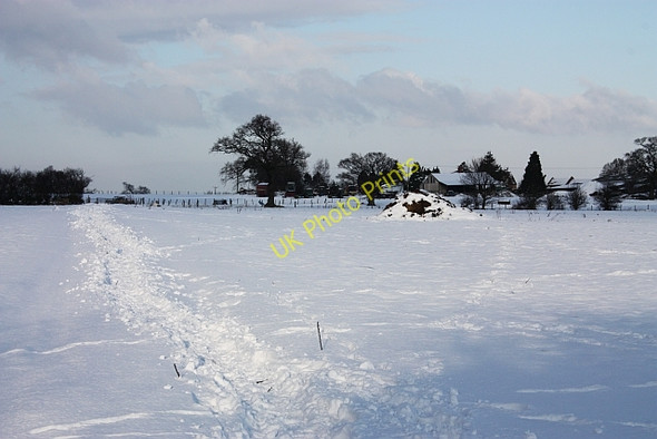 Photo 6"x4" Snow covered path Malvern Brand Green\/SO7641 c2010