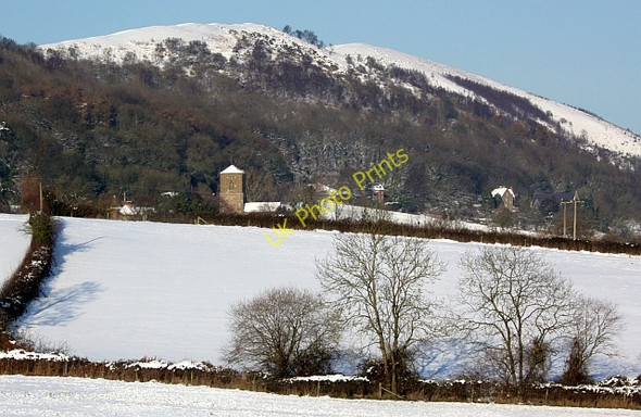 Photo 6"x4" Little Malvern fields in the snow Chandler's Cross\/SO7738 c2010