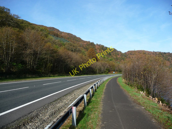 Photo 6"x4" Cycle path alongside the A82 Inverbeg c2009