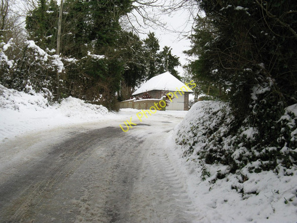 Photo 6"x4" Private garage facing sharp bend in Madehurst Madehurst c2010