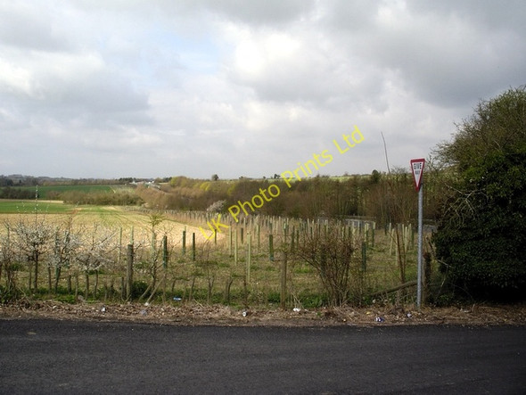 Photo 6"x4" Minor road meets A303 Upper Bullington c2006