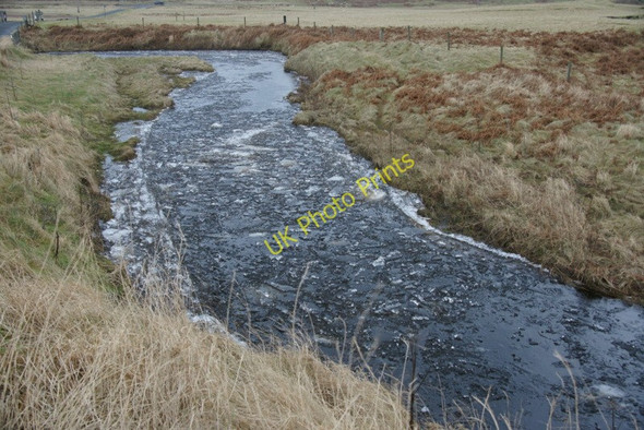 Photo 6"x4" Crushed ice in the Burn of Burrafirth Burrafirth c2010