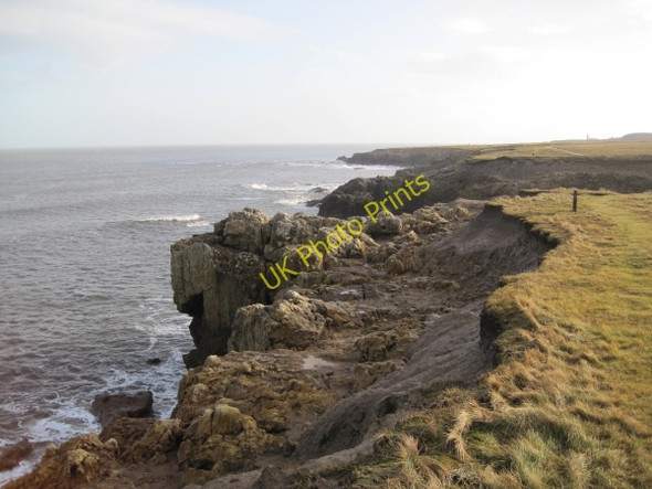 Photo 6"x4" Cliffs near Frenchman's Bay Horsley Hill c2010