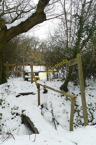 Photo 6"x4" Footpath to Stratfield Saye Stanford End c2010