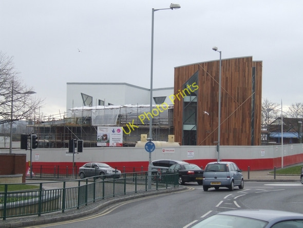Photo 6"x4" New library under construction Wednesfield c2010