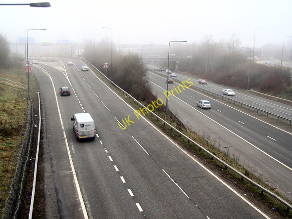 Photo 6"x4" M60 Slip road, Junction 18 Simister Island Whitefield\/SD8106 c2010