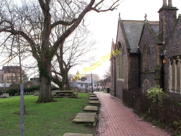 Photo 6"x4" Churchyard of St. Nicholas, Brighton Brighton\/TQ3106 c2009