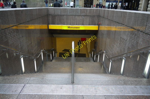 Photo 6"x4" Entrance to Monument Metro Station Newcastle upon Tyne c2010
