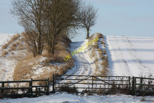 Photo 6"x4" Public footpath\/farm track to the west of Manor Farm, Great Eversden Claypit Hill\/TL3554 c2010
