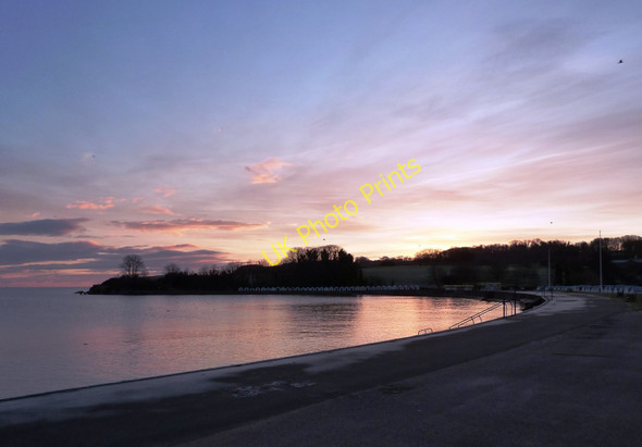 Photo 6"x4" Broadsands beach, frosty winter morning Broadsands c2010