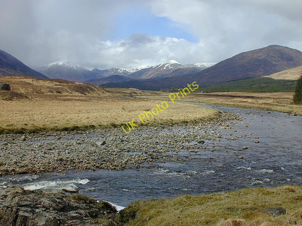 Photo 6"x4" Looking up the Abhainn Shira Abhainn Shira c2001