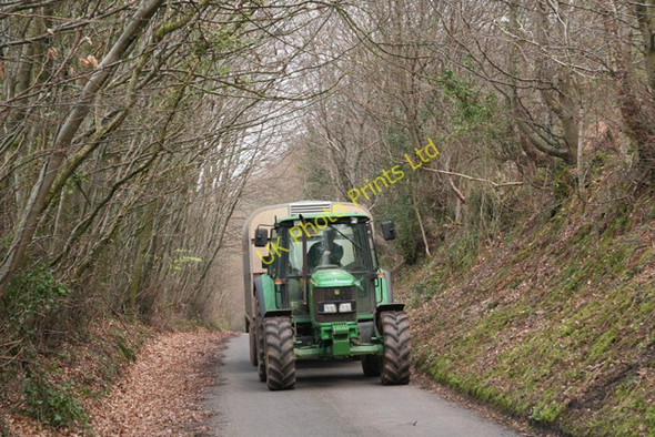 Photo 6"x4" Huish Champflower: lane at Huish Cleeve Chipstable c2006
