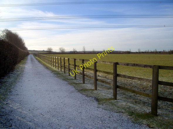 Photo 6"x4" Field and Fence Aston Upthorpe c2010