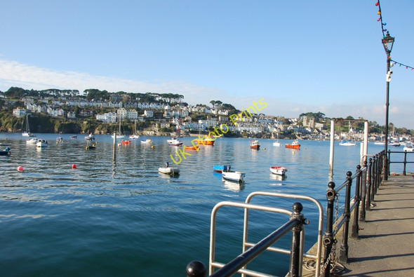 Photo 6"x4" Polruan Quay Side Fowey c2009