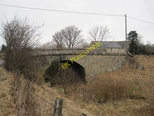 Photo 6"x4" Road Bridge over Disused Railway Line Bellingham\/NY8383 c2010