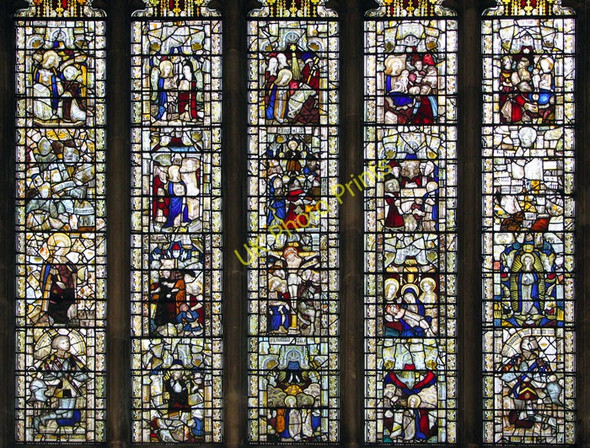 Photo 6"x4" The church of SS Peter and Paul - the east window East Harling c2010