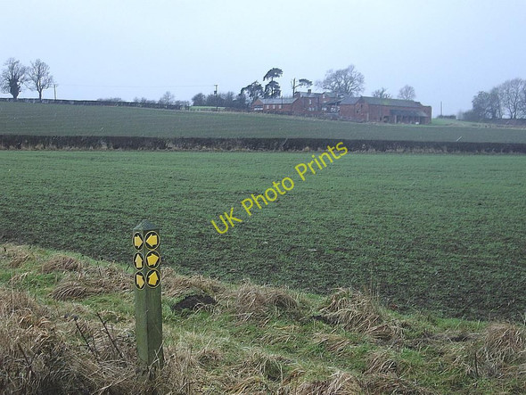Photo 6"x4" Junction of field paths, Churchover Churchover c2010