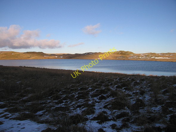 Photo 6"x4" Creigiau Coed across Llyn Egnant Llyn Egnant c2010