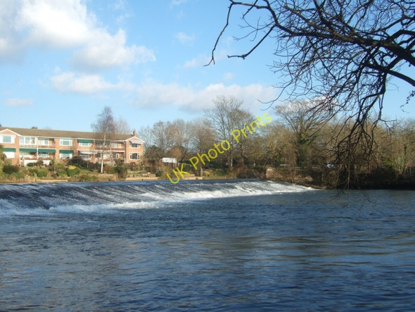 Photo 6"x4" Salmon Pool Weir, on the Exe Exeter c2010