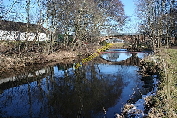 Photo 6"x4" River Lossie at Calcots Darkland c2010
