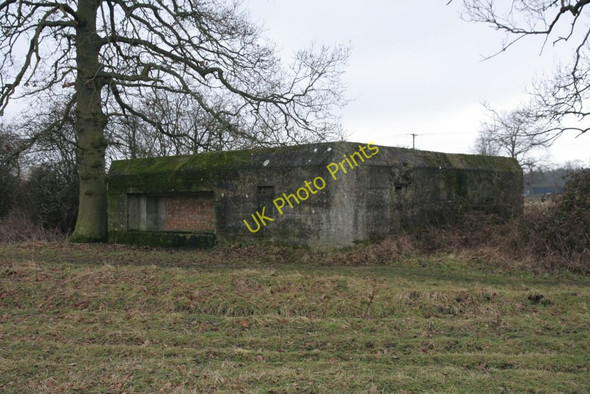 Photo 6"x4" Pillbox from the front Tidmarsh c2010