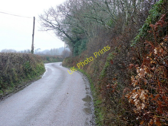 Photo 6"x4" Lane to Colebrooke Colebrooke\/SS7700 c2010