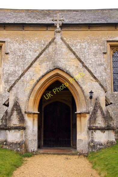 Photo 6"x4" Entrance to St Leonard's Church in Waterstock Waterstock c2010
