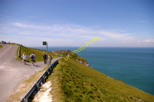Photo 6"x4" Access Road to the Old Battery, Isle of Wight Totland c2009