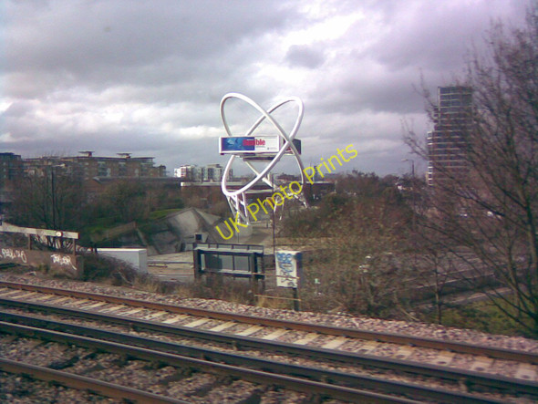 Photo 6"x4" Sculpture (?) on Trinity Road, Wandsworth, viewed from SW Trains railway Wandsworth c2010