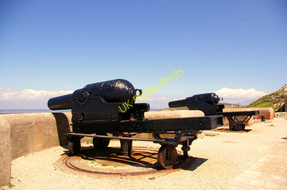 Photo 6"x4" Cannons at the Old Battery, Isle of Wight Totland c2009