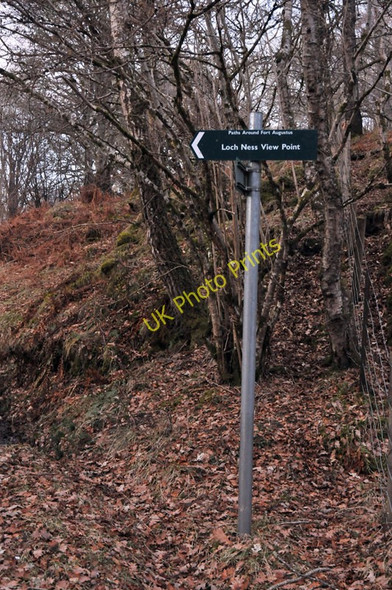 Photo 6"x4" Signpost for walks around Fort Augustus Fort Augustus c2010