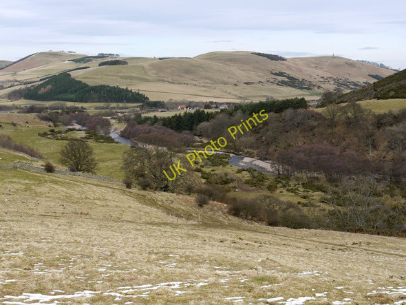Photo 6"x4" The College Burn valley north from The Bell Westnewton\/NT9030 c2010