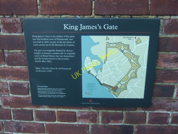 Photo 6"x4" Plaque by King James's Gate, Portsmouth Portsmouth\/SU6501 c2010