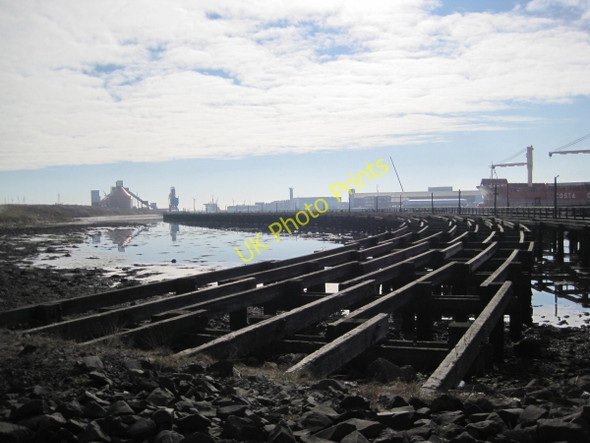 Photo 6"x4" North Blyth, Base of North Side Staithes Blyth\/NZ3081 c2010