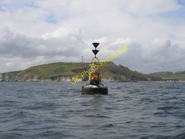 Photo 6"x4" Cardinal buoy for Cannis Polruan c2006
