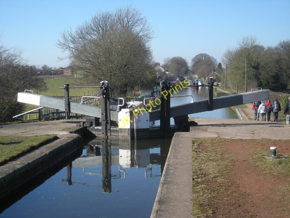 Photo 6"x4" Lock gates on the Shroppie at Wheaton Aston Wheaton Aston c2010
