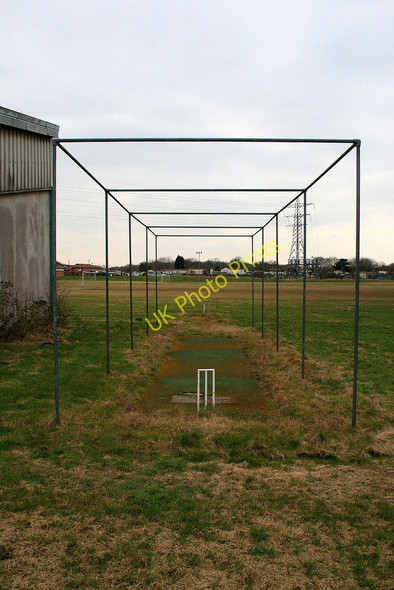 Photo 6"x4" Forlorn cricket practice pitch Beeston\/SK5236 c2010