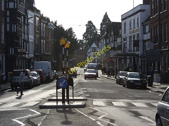 Photo 6"x4" Church Street from the Cross Tewkesbury c2010