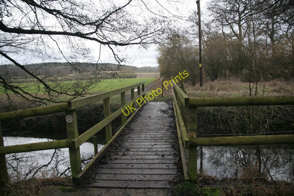 Photo 6"x4" Bridge over the brook Little Heath\/SU6573 c2010