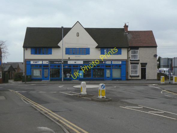 Photo 6"x4" Shops on High Street Measham c2010
