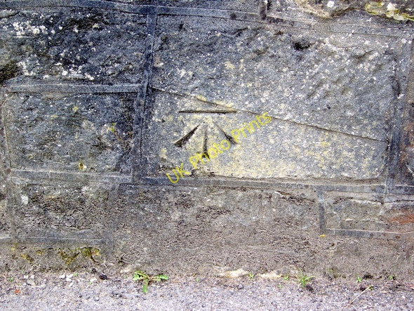 Photo 6"x4" Bench Mark, Tisbury Tisbury c2010