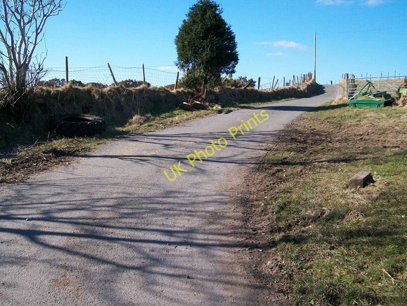 Photo 6"x4" The road above Llecheiddior-Uchaf Farm Bryncir c2008