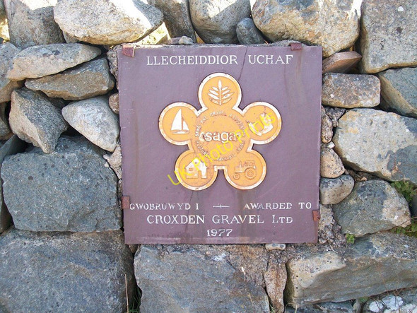 Photo 6"x4" Award Plaque at Llecheiddior-Uchaf Bryncir c2010