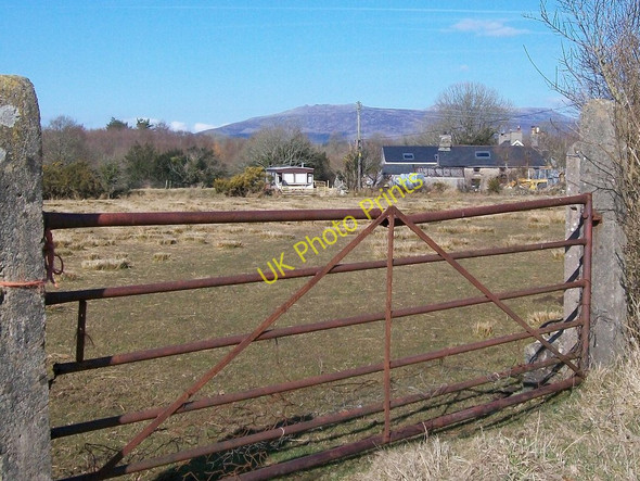 Photo 6"x4" View across farmland to Bwth Cae Cottage Llanystumdwy c2010