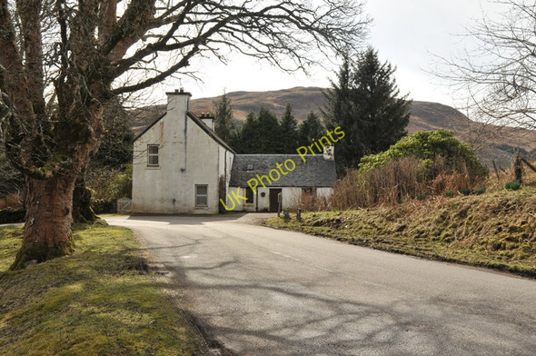 Photo 6"x4" A861 and a house on the corner at Drumsallie Kinlocheil c2010