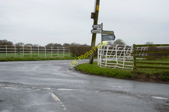 Photo 6"x4" Road junction at Lane Heads Lane Heads c2010