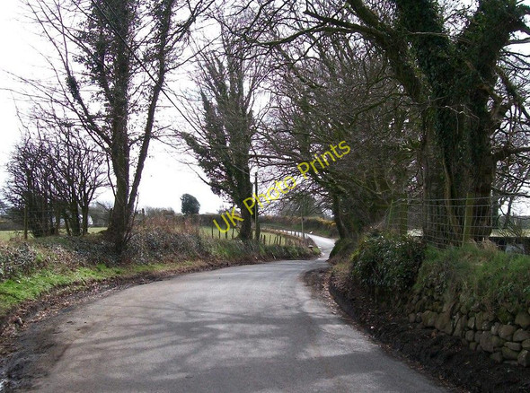 Photo 6"x4" Road bends near Fferm Glyncoed Farm Llanarmon c2010