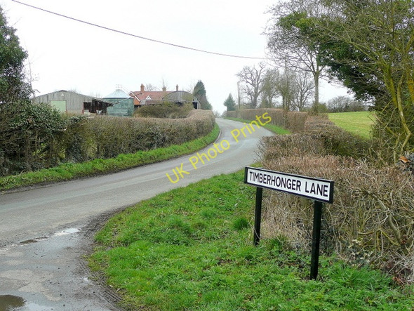 Photo 6"x4" Berry Lane junction with Timberhonger Lane Cooksey Corner c2010
